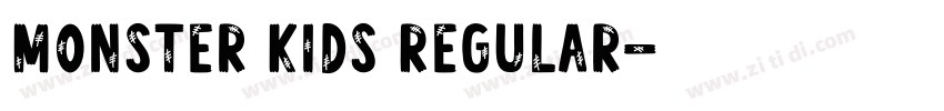 Monster Kids Regular字体转换